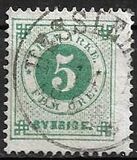 [Numerals in Circle - Different Perforation, type F13]