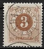 [Numerals in Circle - Blue Coach Horn on Back, type F22]