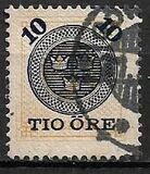 [Numerals in Circle Stamps of 1877-1878 Overprinted with Tree Crowns and Surcharged, Tip I1]