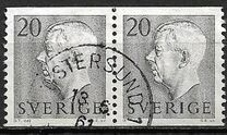 [King Gustaf VI Adolf of Sweden  - New Engravement with Imprint, tegund EE11]