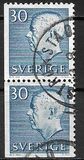 [King Gustaf VI Adolf of Sweden - White Numerals, with Imprint, тып FA6]