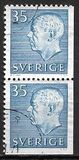 [King Gustaf VI Adolf of Sweden & Tree Crowns - New Colors and Values, Вид FA60]