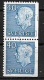 [King Gustaf VI Adolf & Three Crowns - New Colors, type FA24]