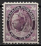 [Queen Victoria - Maple Leaf in Corners, type P2]