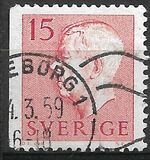 [King Gustaf VI Adolf of Sweden - New Engravement with Imprint, type EE1]