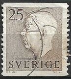 [King Gustaf VI Adolf of Sweden - New Engravement with Imprint, type DB27]