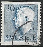 [King Gustaf VI Adolf of Sweden - New Engravement with Imprint, type EE4]