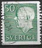 [King Gustaf VI Adolf of Sweden & Tree Crowns - New Colors and Values, type FA67]