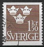 [King Gustaf VI Adolf of Sweden & Tree Crowns - New Colors and Values, type BM23]