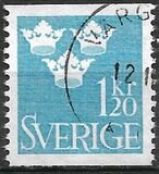 [King Gustaf VI Adolf & Three Crowns - New Colors, type BM25]