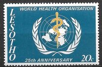 [The 25th Anniversary of World Health Organization, प्रकार DP]