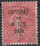 [International labour Congress - Overprint, tip BG]