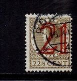 [Queen Wilhelmina - No. 186 Surcharged, වර්ගය BS]