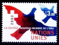 [Definitive Issue - Admission of Switzerland in the UN, type PG]