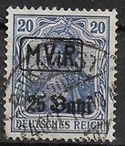 [German Empire Postage Stamps Surcharged & Overprinted "M.V.i.R.", type A1]