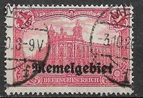 [German Empire Postage Stamps Overprinted "Memelgebiet", タイプ A8]