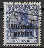 [German Empire Postage Stamps Overprinted "Memelgebiet", タイプ A3]