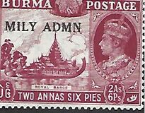 [No. 19-34 Overprinted "MILY ADMIN" in 2 Types, type N]