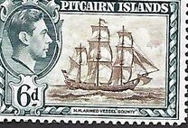 [King George VI, Scenes from the History of Mutiny "Bounty", and by Bradbury, other Values of Waterloo, ประเภท G]