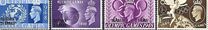 [The 75th Anniversary of Universal Postal Union - Great Britain Postage Stamps Overprinted "BAHRAIN" & Surcharged, loại J]