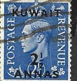 [King George VI - Stamps of Great Britain Overprinted "KUWAIT" and Surcharged New Values in Indian Currency, type BB]