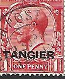 [King George V - Great Britain Postage Stamps Overprinted "TANGIER", type A1]
