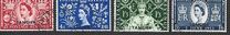 [Coronation of Queen Elizabeth II - Great Britain Postage Stamps Overprinted "TANGIER", тып Q]