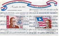 [Airmail - The 70th Anniversary of the Birth of President Tubman, 1895-1971, type NJ]