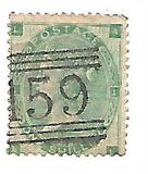 [Queen Victoria - Small White Control Letters in Corners, 类型 O]