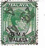 [Straits Settlements Postage Stamps Overprinted "B M A MALAYA" in Black or Red Colour, type A2]