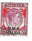 [Straits Settlements Postage Stamps Overprinted "B M A MALAYA" in Black or Red Colour, type A9]