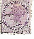 [Queen Victoria - Inscription "NEW ZEALAND - POSTAGE & REVENUE", tip L2]