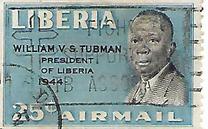 [Airmail - President William Tubman, प्रकार GG]