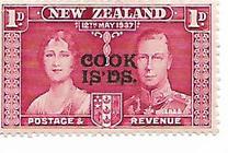 [Coronation of King George VI and Queen Elizabeth - Stamps of New Zealand Overprinted "COOK ISLANDS", نوع AD]