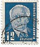 [President Wilhelm Pieck - New Watermark, type I3]