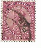 [King George V, 1865-1936 - Inscription "INDIA POSTAGE", тип XBF]