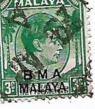 [Straits Settlements Postage Stamps Overprinted "B M A MALAYA" in Black or Red Colour, type A2]