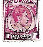 [Straits Settlements Postage Stamps Overprinted "B M A MALAYA" in Black or Red Colour, type A6]