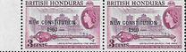 [As No.142,143,146 & 147 Overprinted NEW CONSTITUTION/1960, type BQ1]