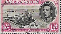 [King George VI and Views of Ascension, type P4]