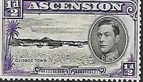[King George VI and Views of Ascension, type O]