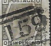 [Queen Victoria - White Control Numbers in Corners, type U2]