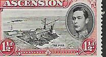 [King George VI and Views of Ascension, type P]