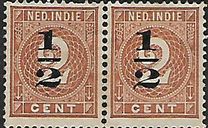 [Numeral Stamps of 1883 Surcharged, type C7]