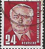 [President Wilhelm Pieck - New Watermark, type I4]