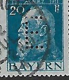 [The 90th Anniversary of the Birth of Prince Luitpold - Type I: Small 9 and no Foot on 1 in "1911". Type II: Large 9 and Foot on 1 in "1911", тип F6]
