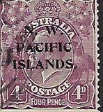 [Australia Postage Stamps Overprinted "N. W. PACIFIC ISLANDS" - "P" in "PACIFIC" above "IS" - New Colours, type C21]