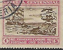 [The 100th Anniversary of the Landing of the First Settlers at Cape Mesurado, type FA4]