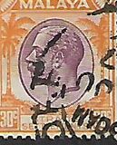 [Jorge V. Inscripción: MALAYA - STRAITS SETTLEMENTS, tipo AX9]