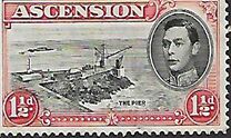 [King George VI and Views of Ascension, tip P]